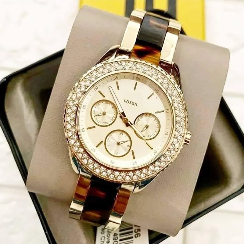 Fossil Stella Multifunction Two-tone Ladies Watch- ES4756